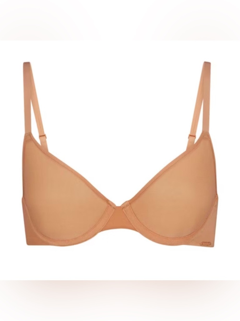 Skims No Show Unlined Demi Bra In Clay Nude Size 38 D